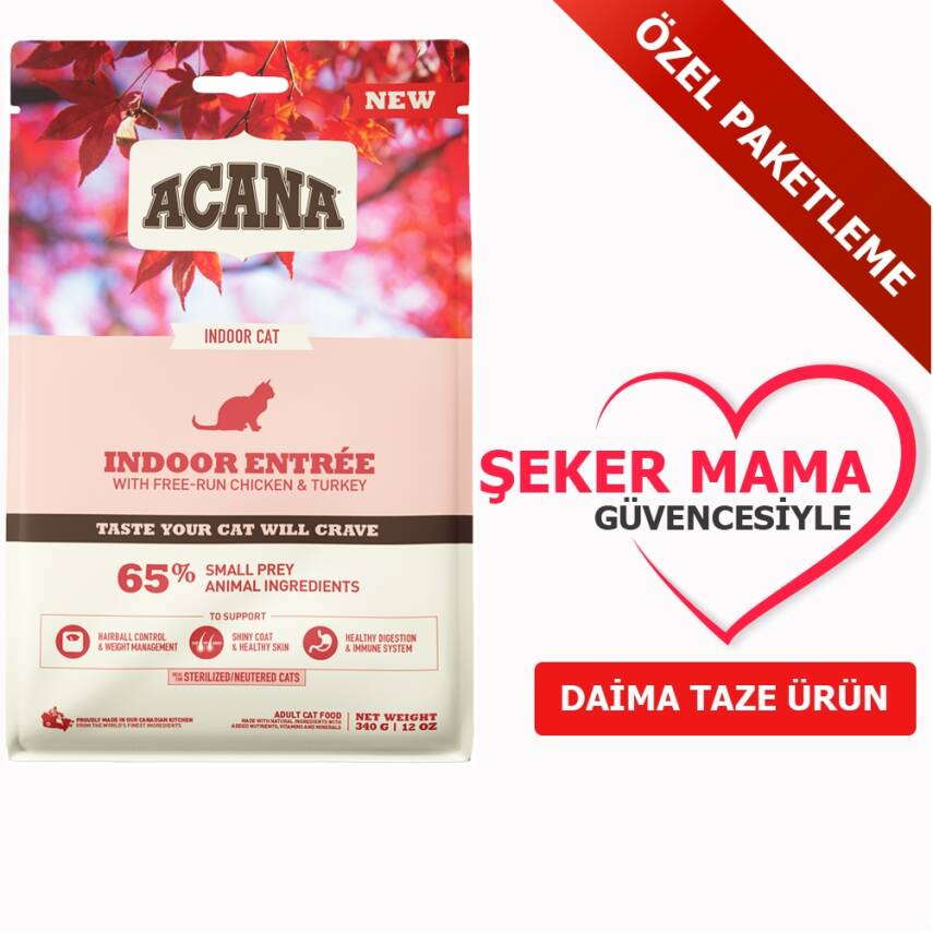 Acana indoor Entree KISIR Tavuklu ve Hindili Kedi Özel Paketleme 1 Kg - 2