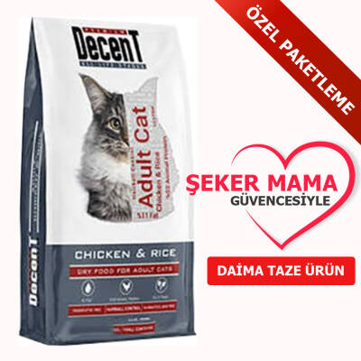 Decent Premium Tavuklu Kedi Maması ÖZEL PAKETLEME 1 kg