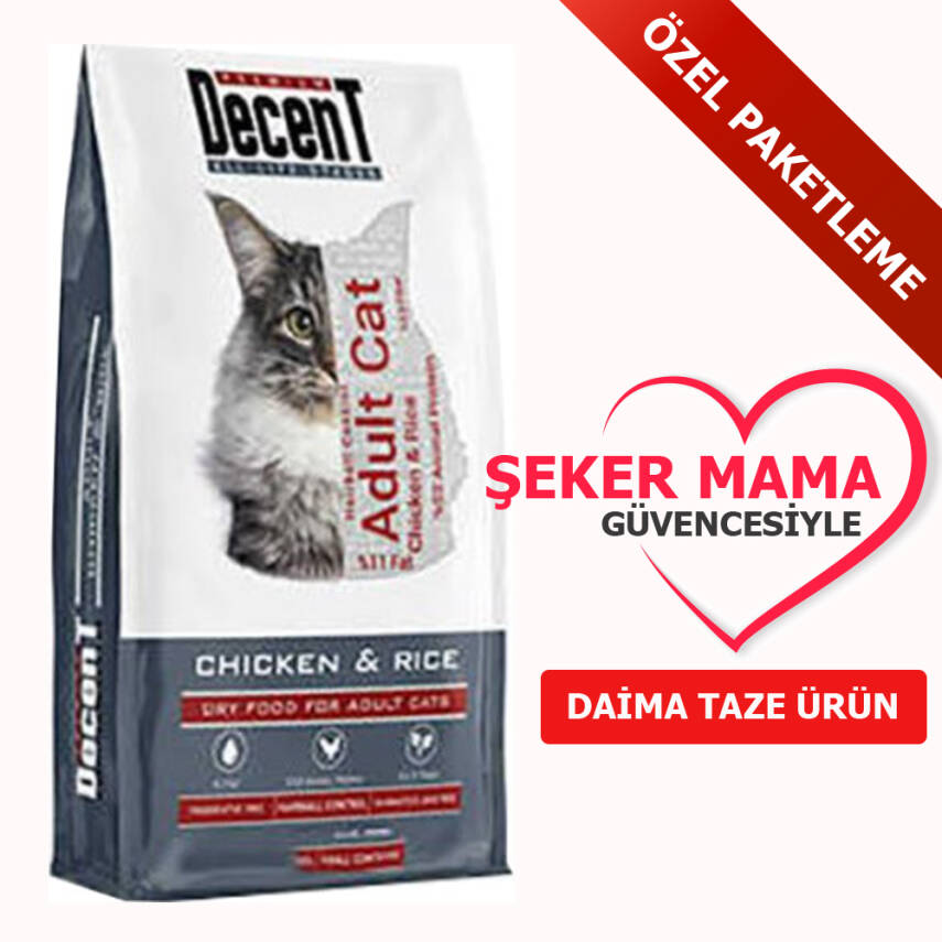 Decent Premium Tavuklu Kedi Maması ÖZEL PAKETLEME 1 kg - 1