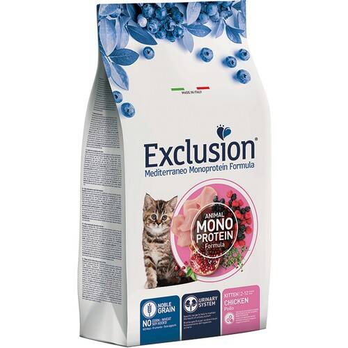 Exclusion Düşük Tahıllı Tavuklu Yavru Kedi Maması 1 kg ÖZEL PAKET - 3