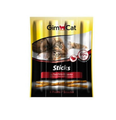 Gimcat Sticks Hindi Etli ve Mayalı Sticks Kedi Ödül Çubukları 4 x 5 G - 1