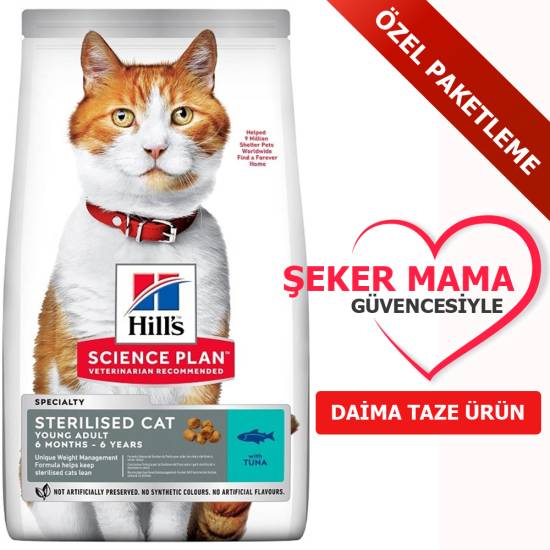 Hills Tuna Balıklı Kısır Kedi Maması Özel Paketleme 1 kg - 0