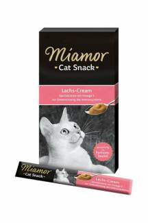 Miamor Cat Snack Cream Somonlu Kedi Ödülü 6 x 15 G