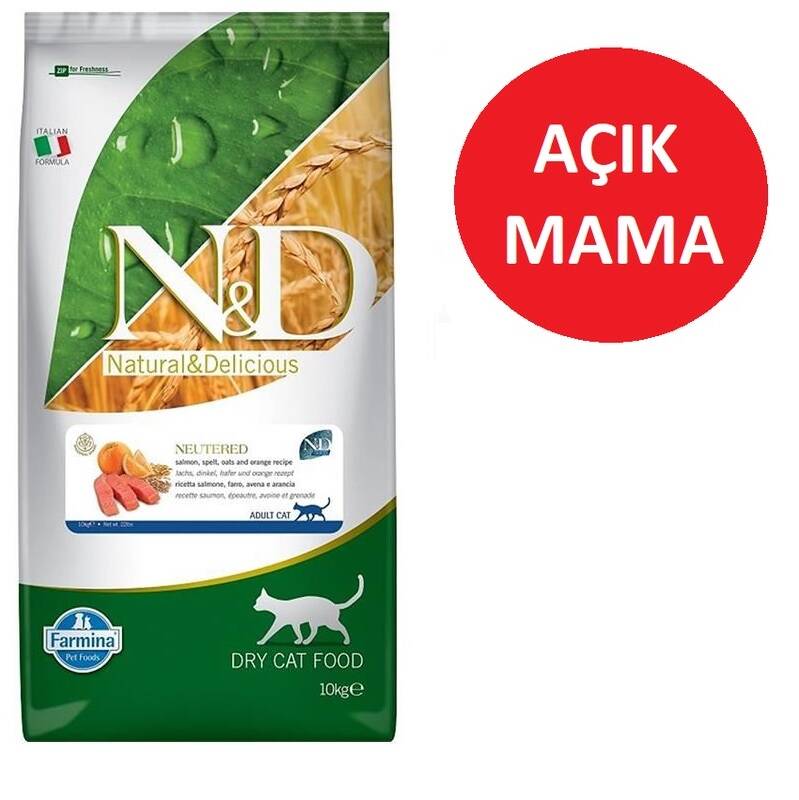 ND Düşük Tahıllı Somonlu ve Portakallı KISIR Kedi Maması Özel Paketleme 1 kg - 3