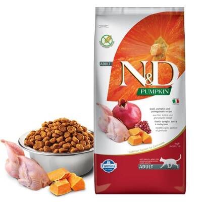 Nd Tahılsız Bıldırcınlı Bal Kabaklı Kısır Kedi Maması ÖZEL PAKET 1 kg - 2
