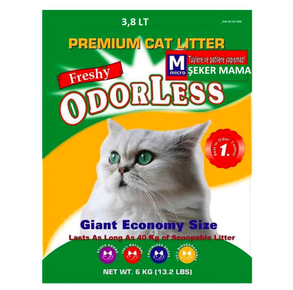 Odorless Micro Kristal Kedi Kumu 3.8 L - 1
