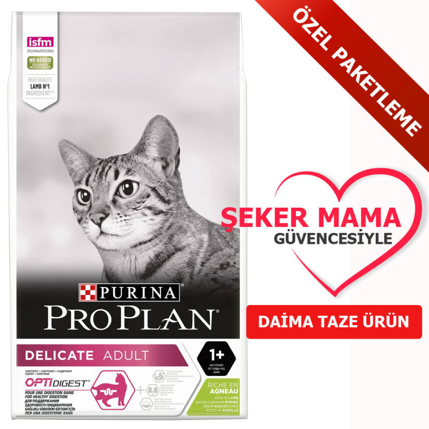 ProPlan Delicate Kuzulu Kedi Maması Özel Paketleme 1 kg - 1