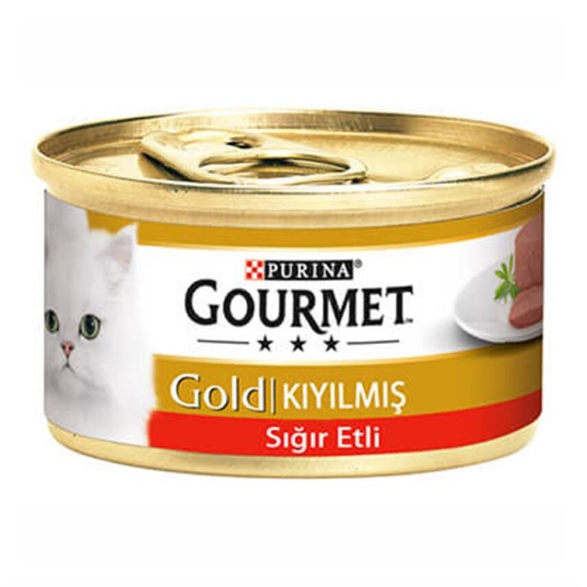 Proplan Gourmet Gold Kıyılmış Sığır Etli Konserve Yetişkin Kedi Maması 85 G - 1