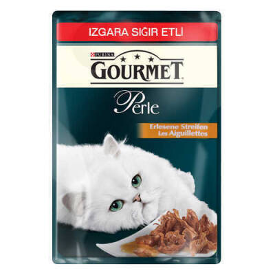 Purina Gourmet Perle Izgara Sığır Etli Pouch Yetişkin Kedi Yaş Maması 85 G - 1
