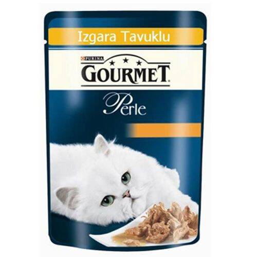Purina Gourmet Perle Izgara Tavuklu Pouch Yetişkin Kedi Yaş Maması 85 G - 1