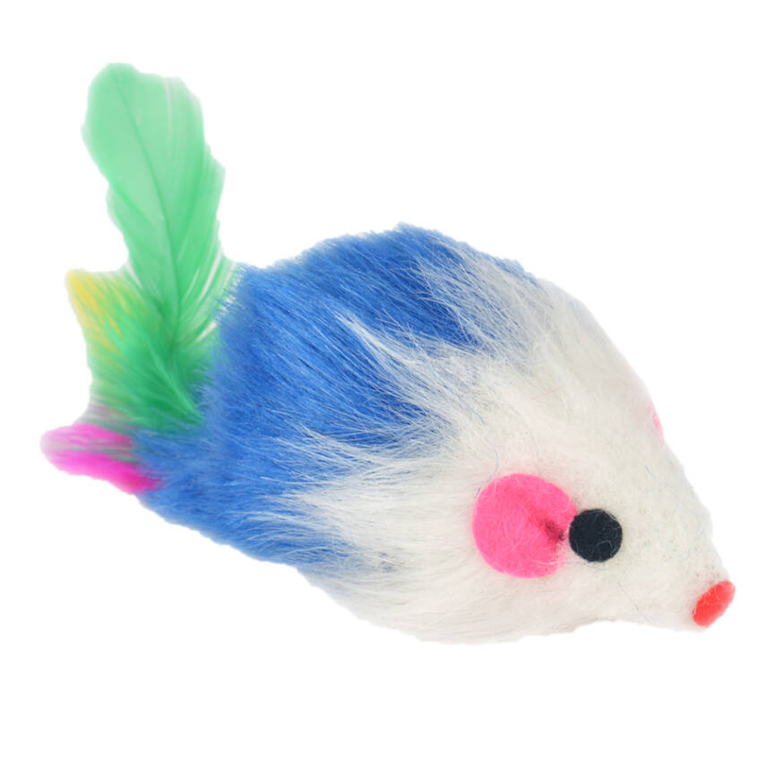Şeker Mama Peluş Tül Kuyruklu Fare 6 CM (büyük boy) - 1