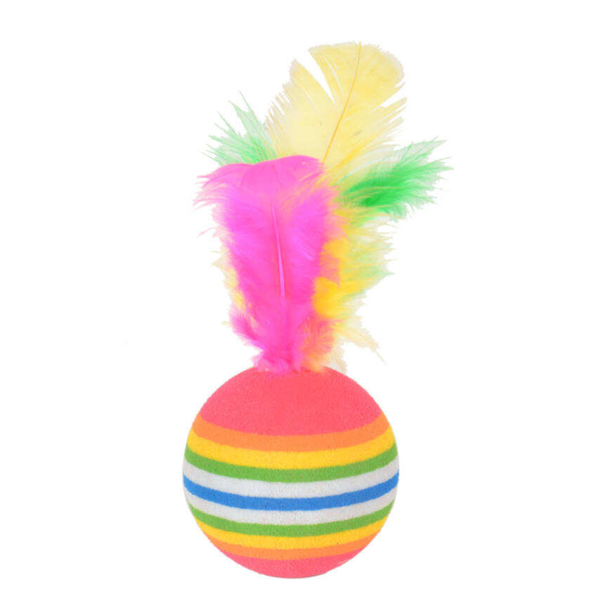Şeker Mama Tüylü Gökkuşağı Oyun Topu - 1