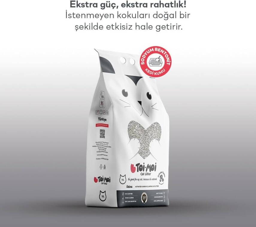 TOİMOİ Karbonlu Kedi Kumu 10 KG - 1